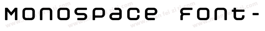 Monospace Font字体转换